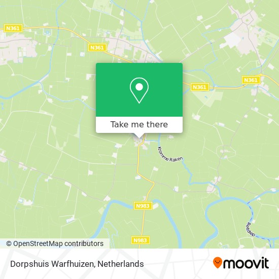 Dorpshuis Warfhuizen map