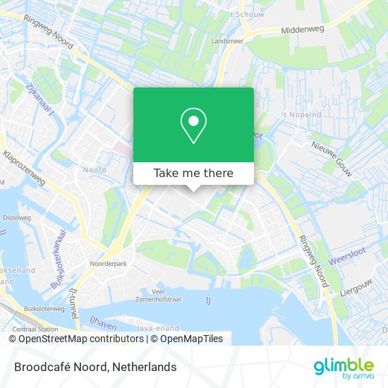 Broodcafé Noord map