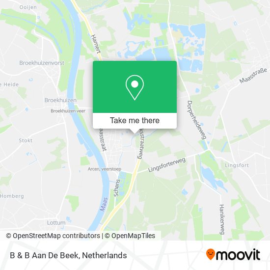 B & B Aan De Beek map