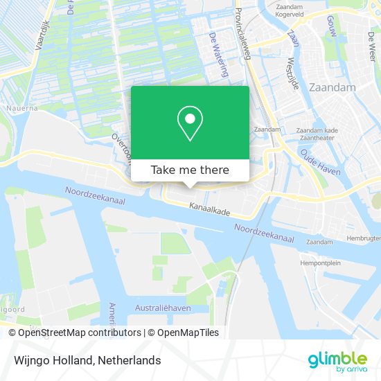 Wijngo Holland map