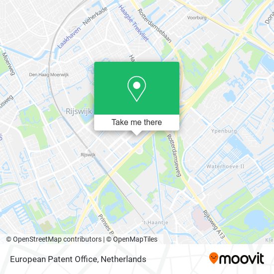 European Patent Office map
