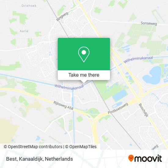 Best, Kanaaldijk map