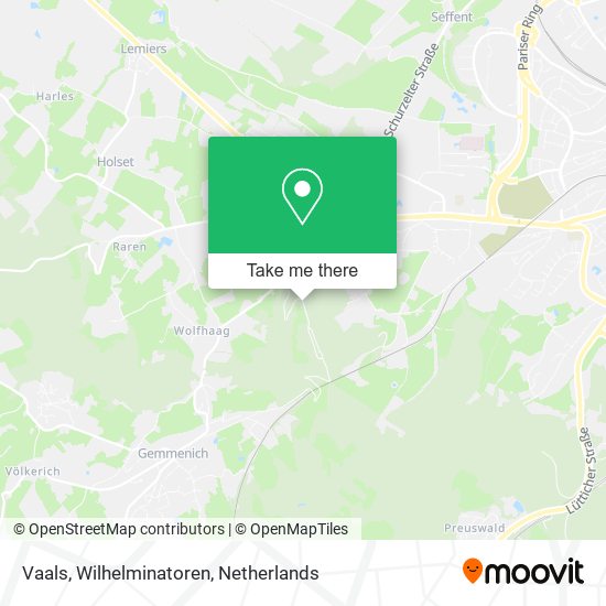 Vaals, Wilhelminatoren map