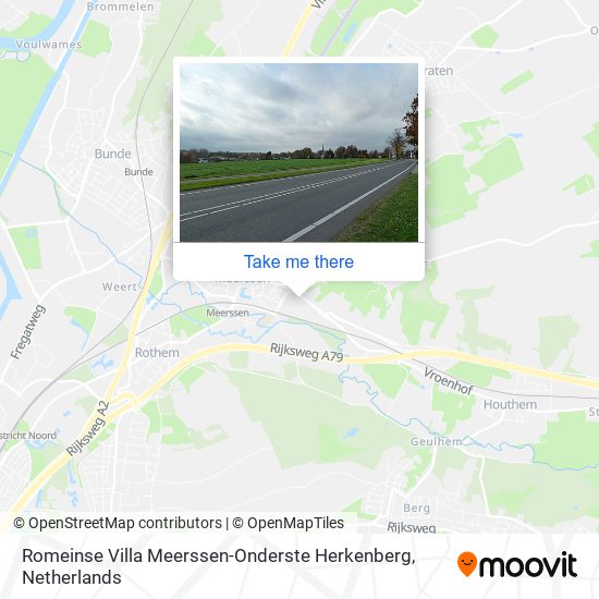 Romeinse Villa Meerssen-Onderste Herkenberg map