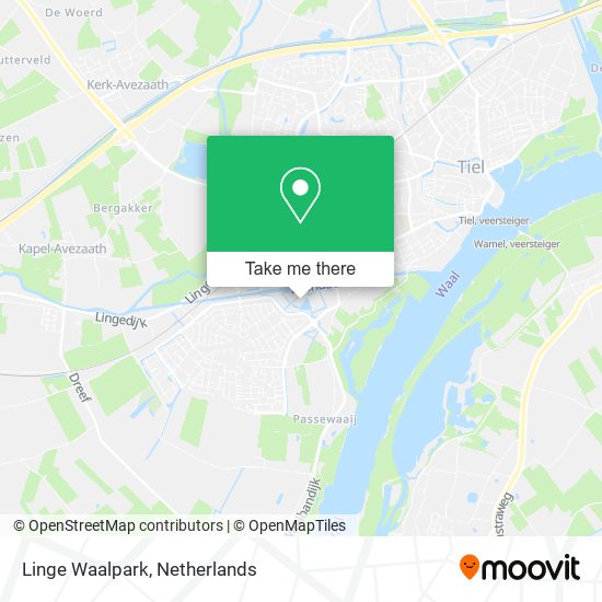 Linge Waalpark map