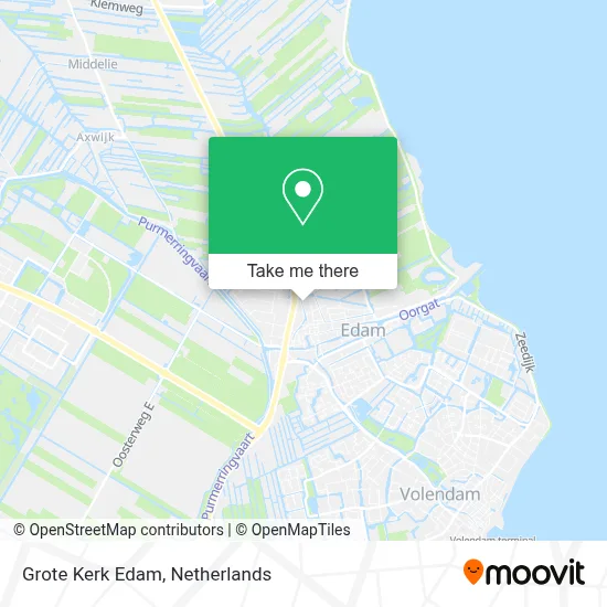 Grote Kerk Edam map