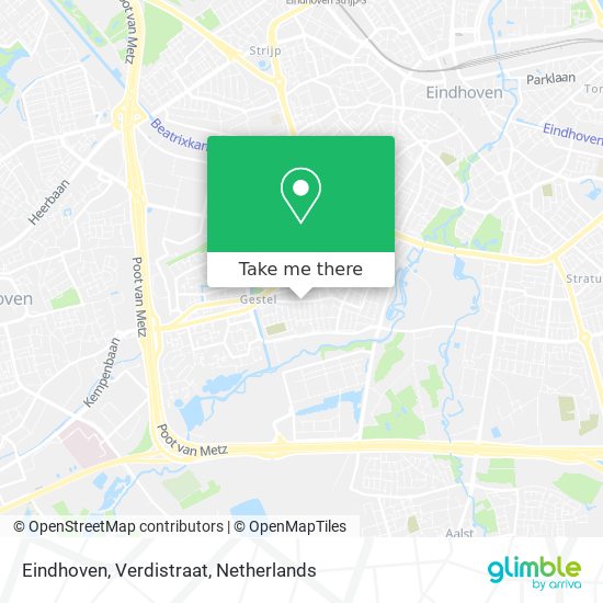 Eindhoven, Verdistraat Karte