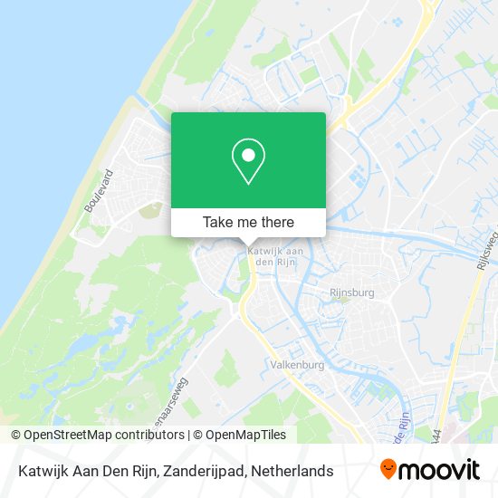 Katwijk Aan Den Rijn, Zanderijpad Karte