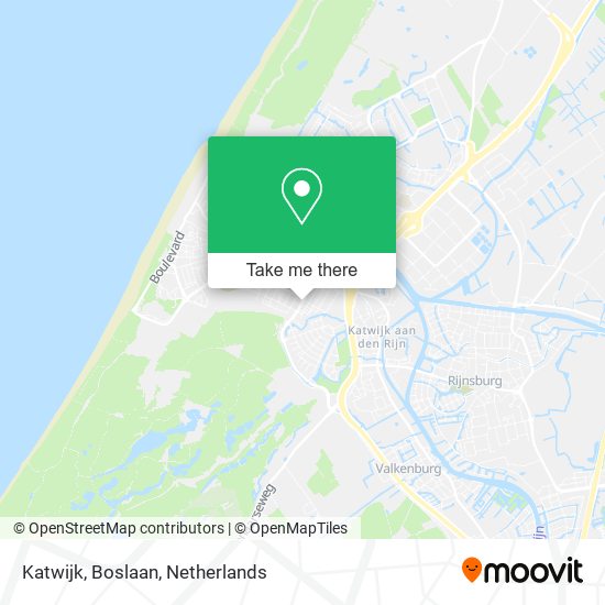 Katwijk, Boslaan map