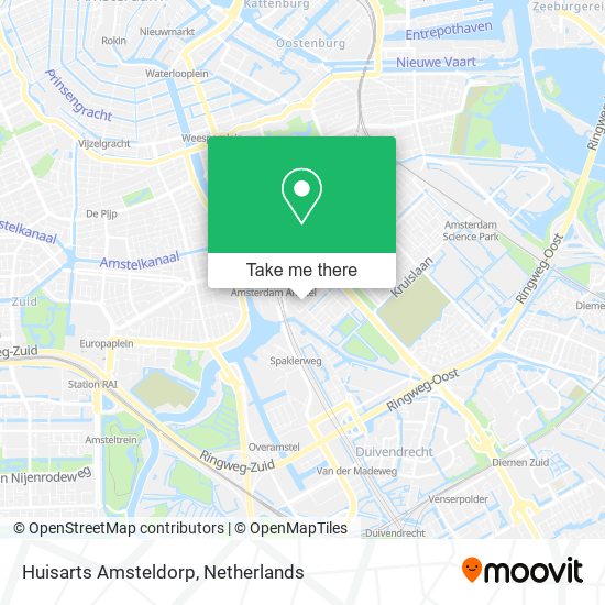 Huisarts Amsteldorp map