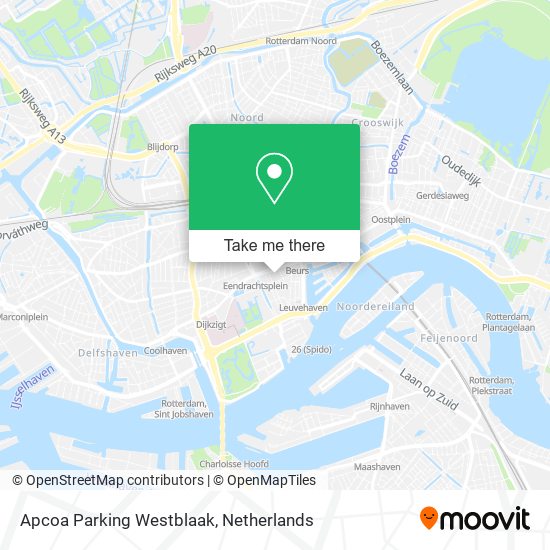 Apcoa Parking Westblaak Karte