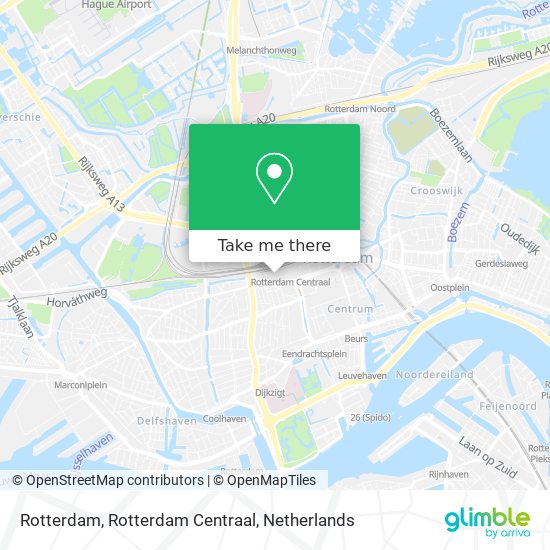 Rotterdam, Rotterdam Centraal map