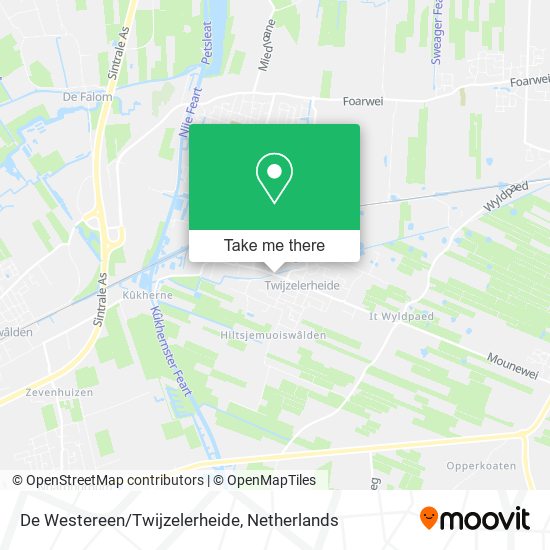 De Westereen/Twijzelerheide map