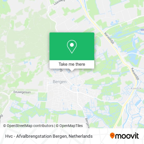 Hvc - Afvalbrengstation Bergen map
