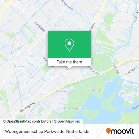 Woongemeenschap Parkweide map