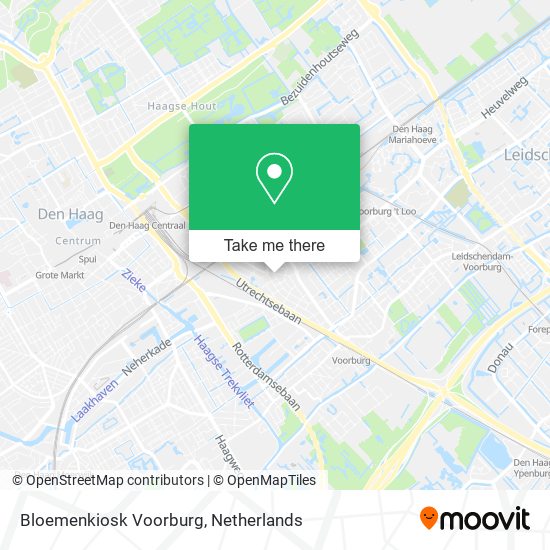 Bloemenkiosk Voorburg map