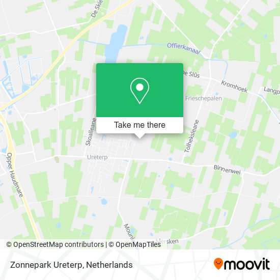 Zonnepark Ureterp map