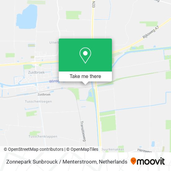 Zonnepark Sunbrouck / Menterstroom map