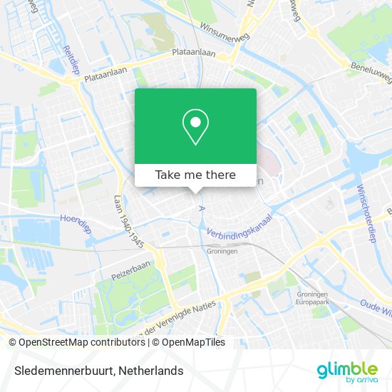 Sledemennerbuurt map