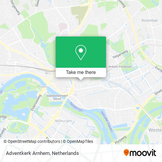 Adventkerk Arnhem Karte