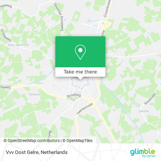 Vvv Oost Gelre map