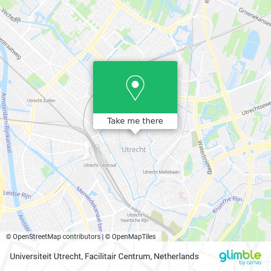 Universiteit Utrecht, Facilitair Centrum map