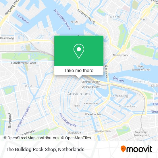 The Bulldog Rock Shop map