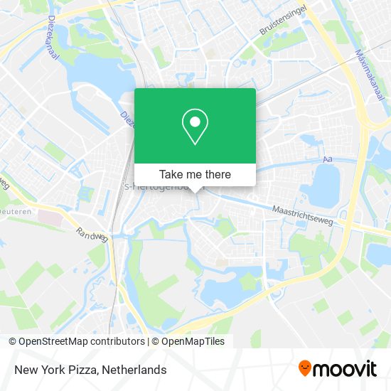 New York Pizza map