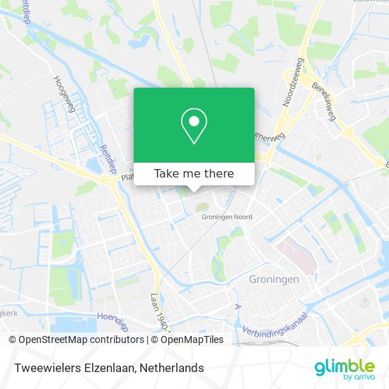 Tweewielers Elzenlaan map