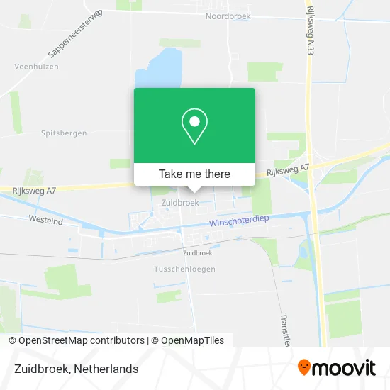 Zuidbroek map
