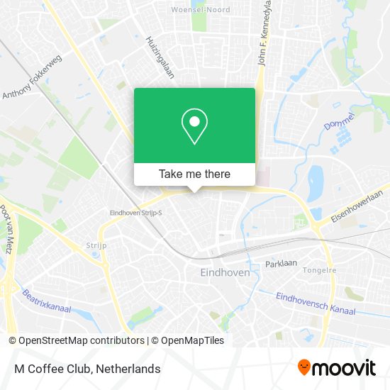 M Coffee Club map