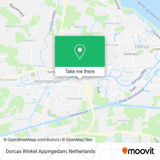 Dorcas Winkel Appingedam map