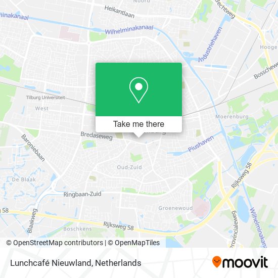 Lunchcafé Nieuwland map