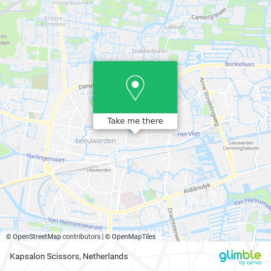 Kapsalon Scissors map