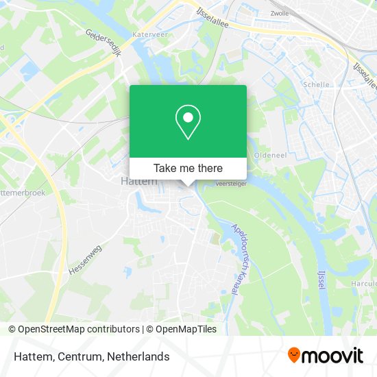 Hattem, Centrum Karte