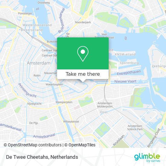 De Twee Cheetahs map