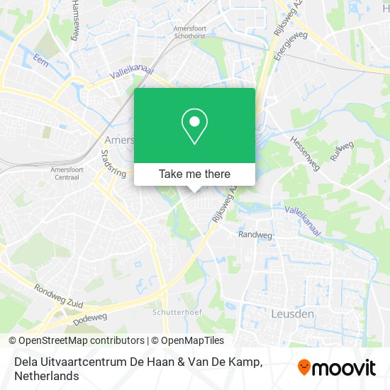 Dela Uitvaartcentrum De Haan & Van De Kamp map