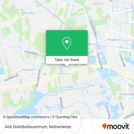 Aldi Distributiecentrum map