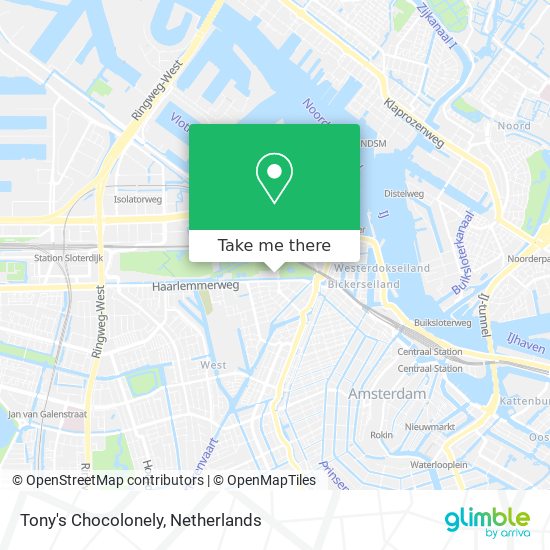 Tony's Chocolonely map