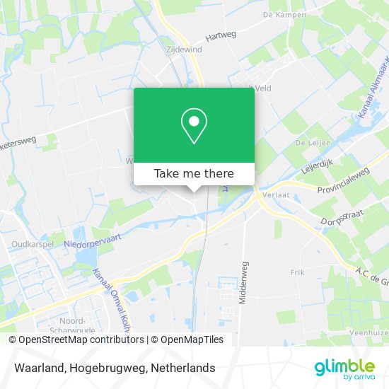 Waarland, Hogebrugweg map
