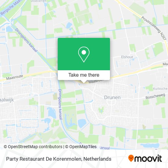Party Restaurant De Korenmolen map