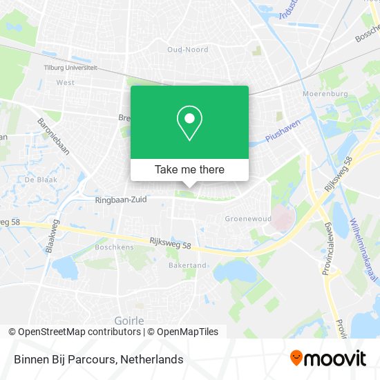 Binnen Bij Parcours Karte