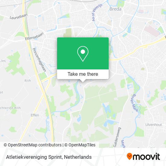 Atletiekvereniging Sprint map