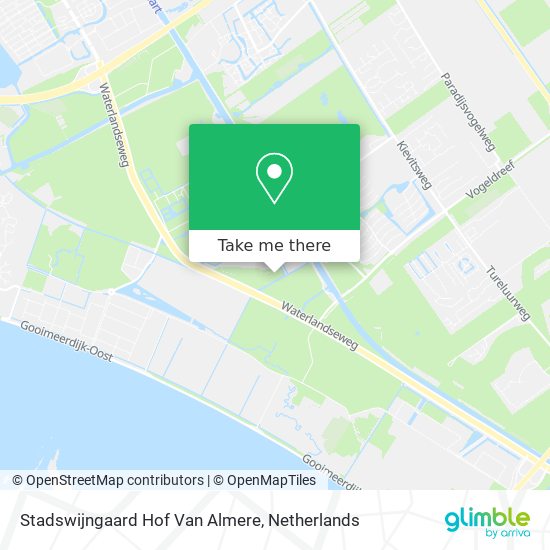 Stadswijngaard Hof Van Almere map