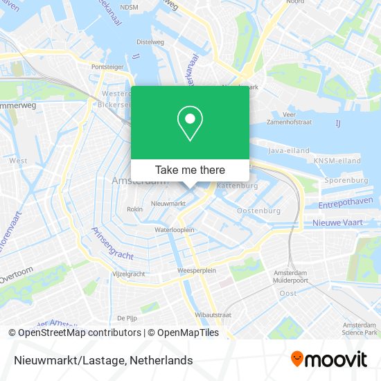 Nieuwmarkt/Lastage map