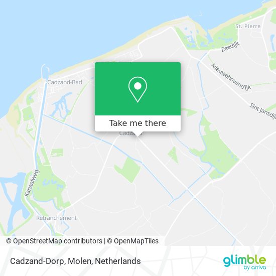 Cadzand-Dorp, Molen map