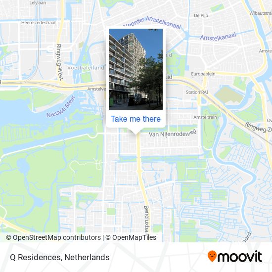 Q Residences map