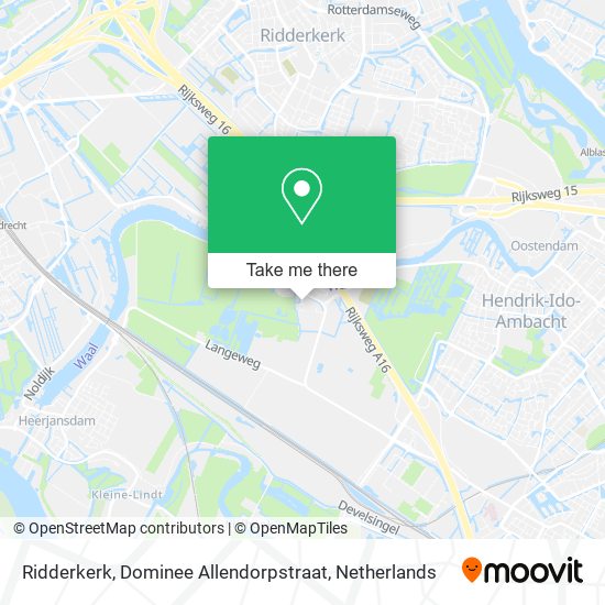 Ridderkerk, Dominee Allendorpstraat map