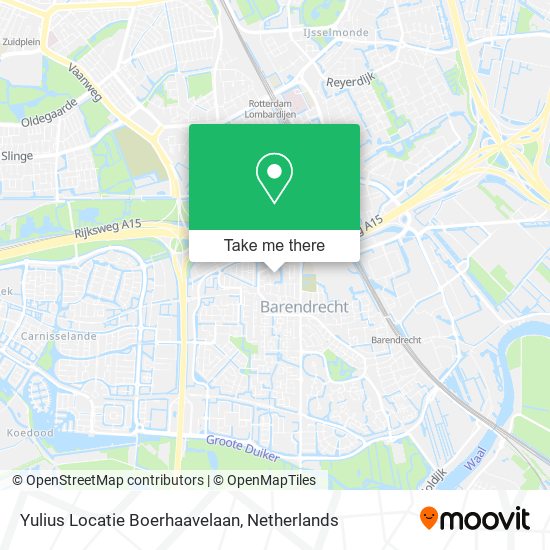 Yulius Locatie Boerhaavelaan map