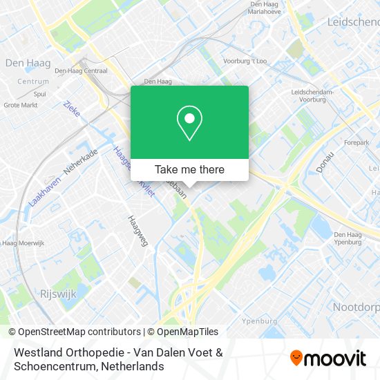 Westland Orthopedie - Van Dalen Voet & Schoencentrum Karte